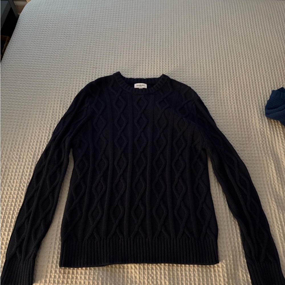 Target/Goodfellow & Co Navy Cable Knit Sweater